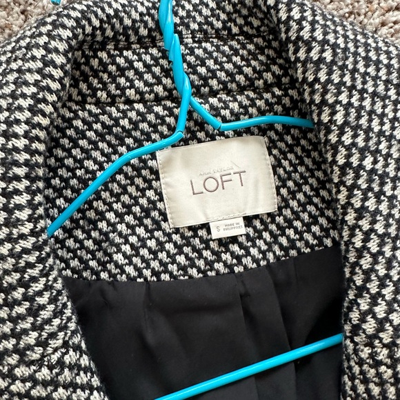LOFT herringbone peacoat - S - Picture 2 of 3